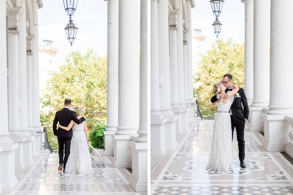 Mödling Hochzeitsfotograf Wien heiraten Palais Coburg Hochzeit Fiaker fahren