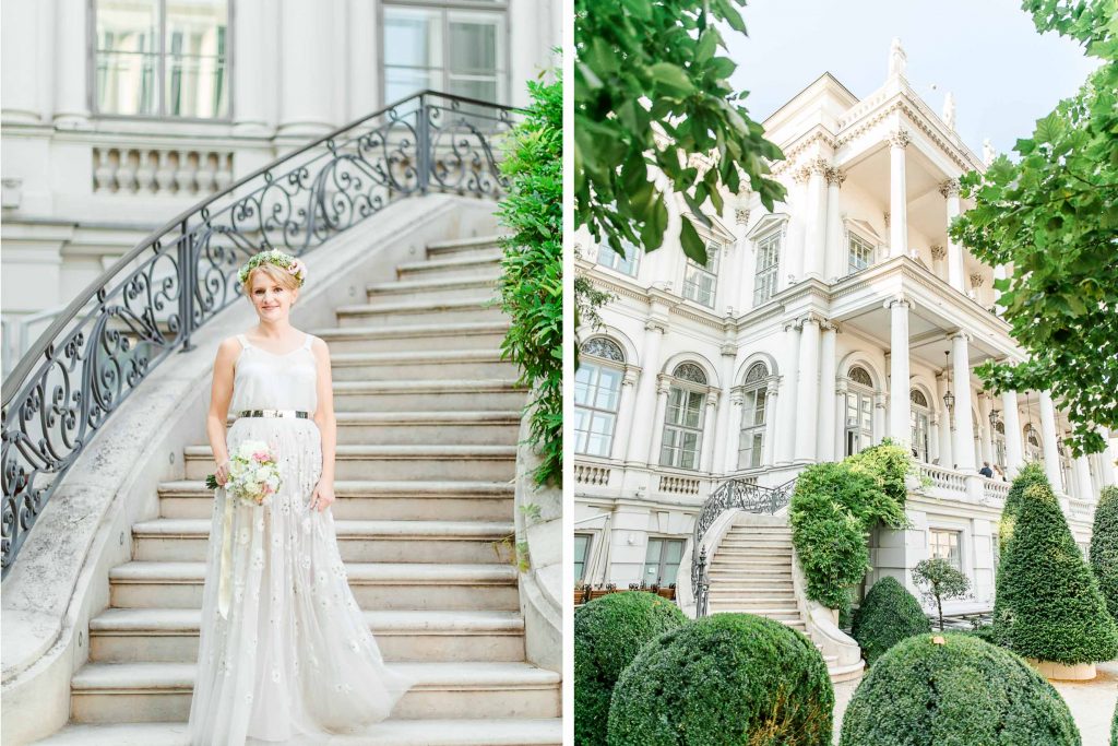 Mödling Hochzeitsfotograf Wien heiraten Palais Coburg Hochzeit Fiaker fahren