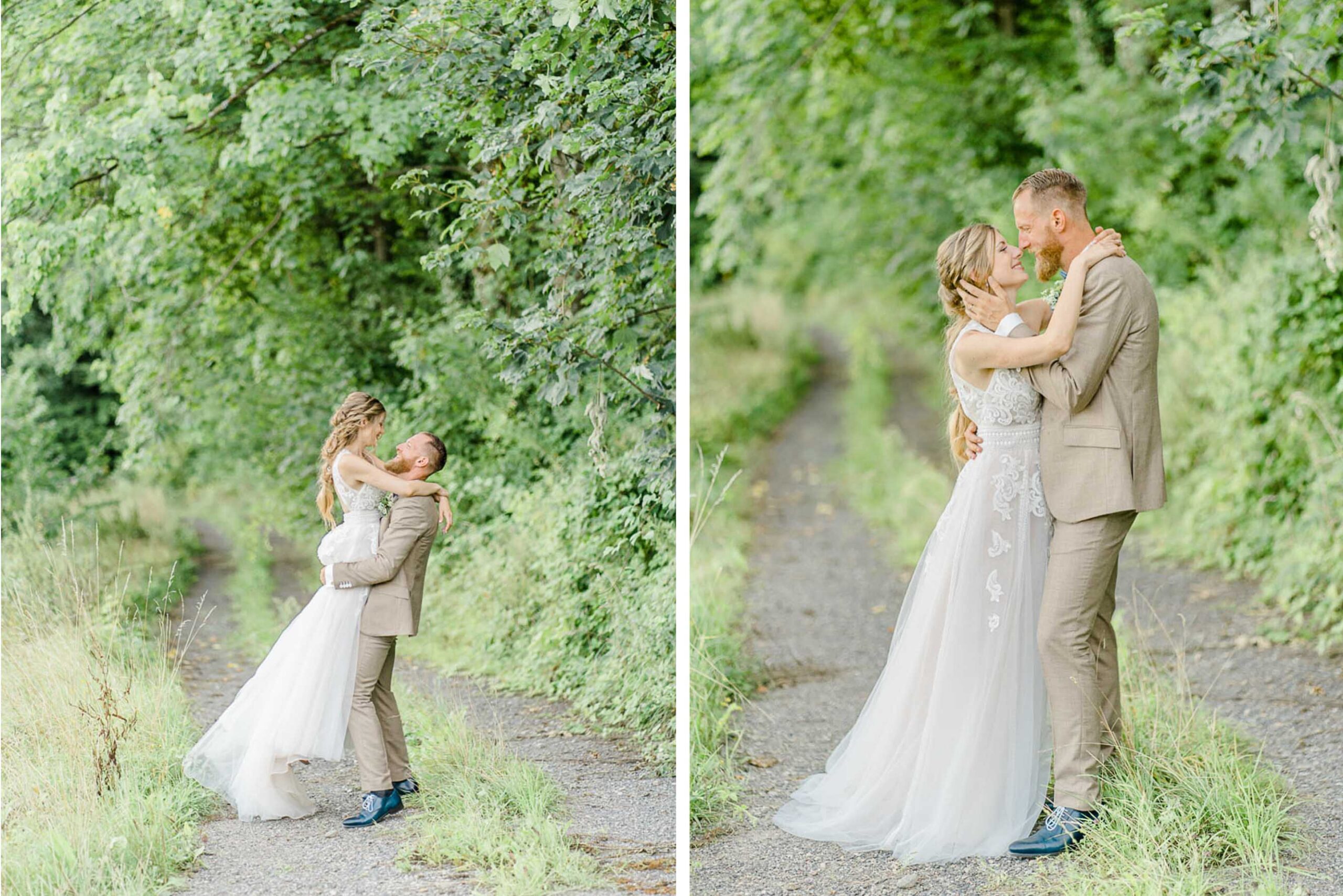 heiraten Refugium Hochstrass Hochzeit im Freien heiraten standesamtliche Trauung Zeremonie greenery Hochzeit Brautpaarfotos Wald Rauchbomben Brautpaarfotos