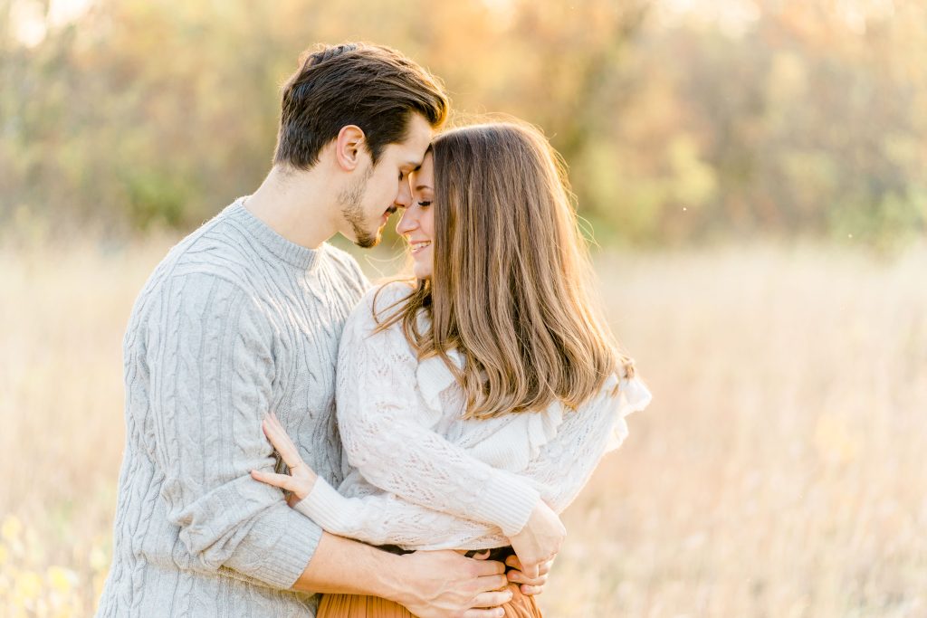 Paarfotos in der Natur Lobau Wien Verlobung