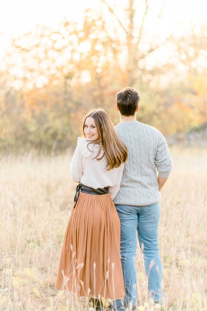 Paarfotos in der Natur Lobau Wien Verlobung