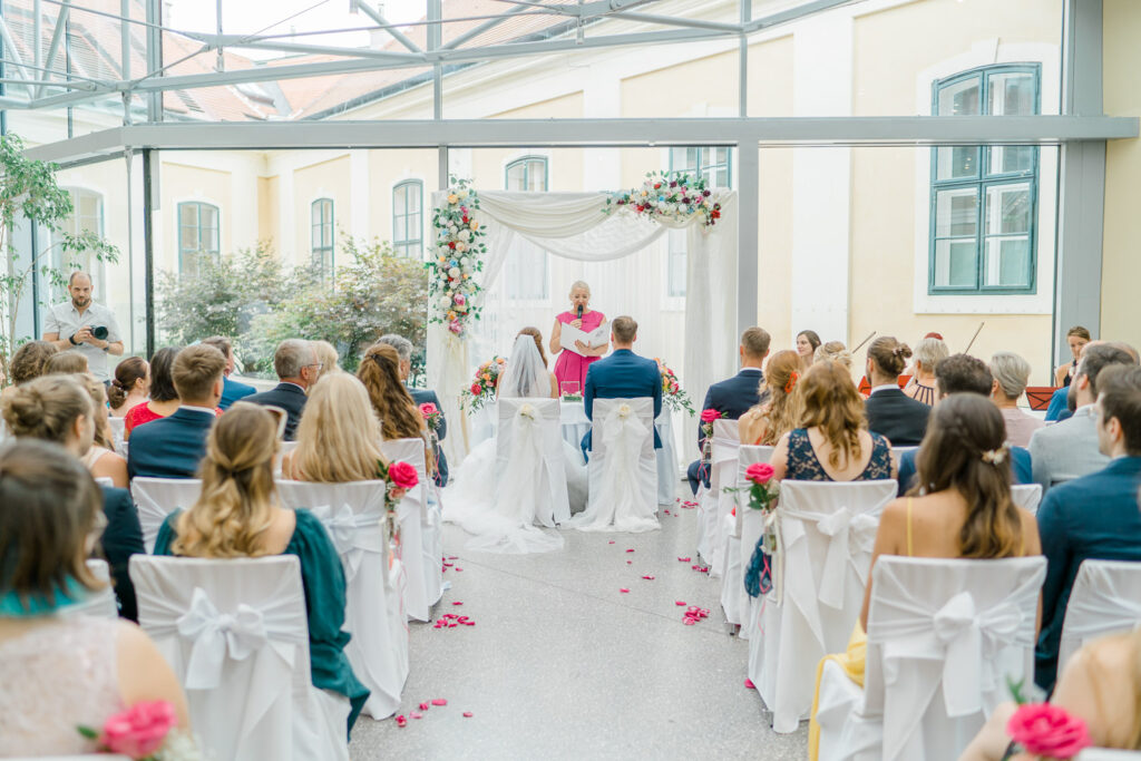 Heiraten Schloss Schönbrunn - im Apothekertrakt der Orangerie im Garten