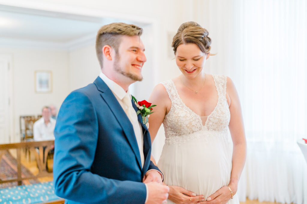 Hochzeit Standesamt Baden Kurpark schwanger heiraten