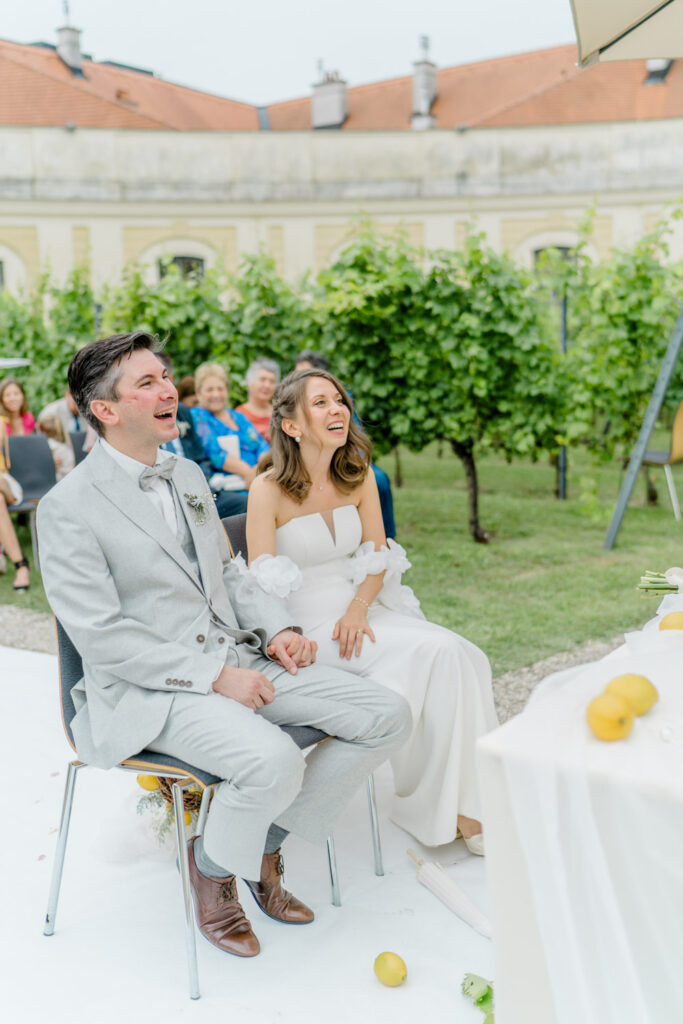 Zeremonie im Park der Orangerie Schloss Schönbrunn